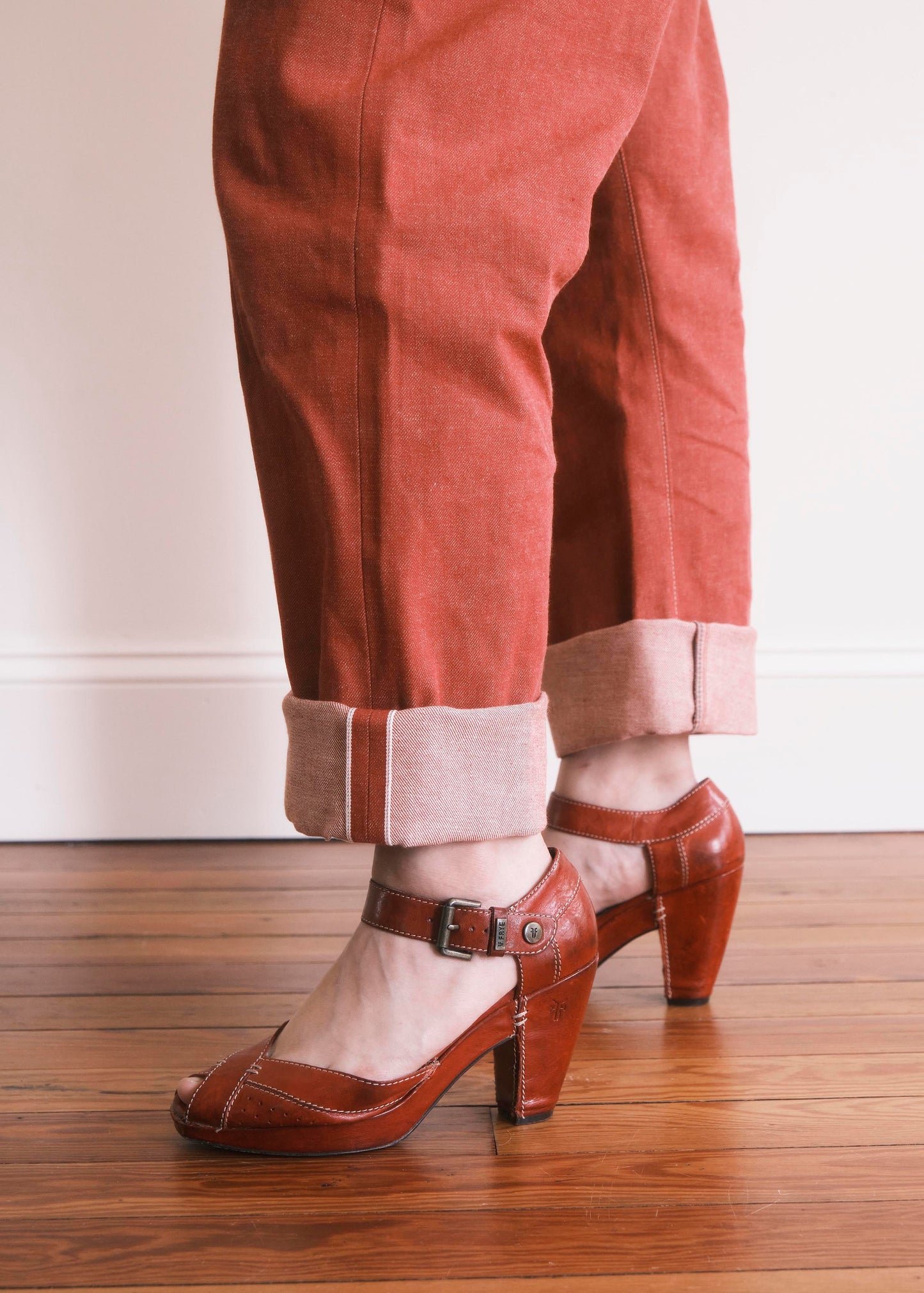 13 oz. Chambray Red 100% Cotton Rigid Selvedge